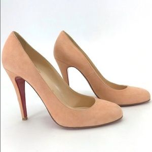 Christian Louboutin Ron Ron Suede Pump | Blush